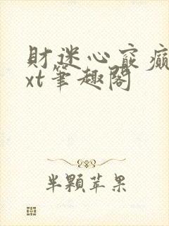 财迷心窍癫婆txt笔趣阁