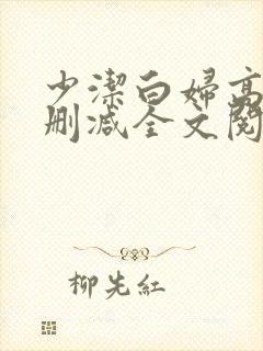 少洁白妇高义无删减全文阅读