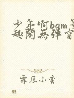 少年啊bgm笔趣阁无弹窗免费