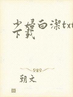 少妇白洁txt下载