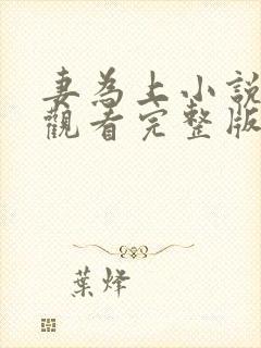 妻为上小说免费观看完整版笔趣阁