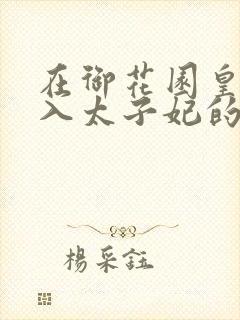 在御花园皇上进入太子妃的小说