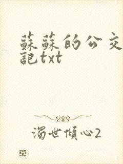 苏苏的公交车日记txt