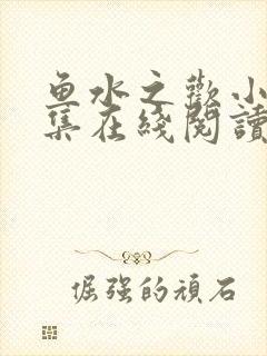 鱼水之欢小说全集在线阅读