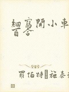 细写开小车车的百合