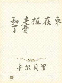 和老板在车里做了爱