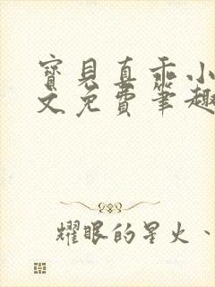 宝贝真乖小说全文免费笔趣阁