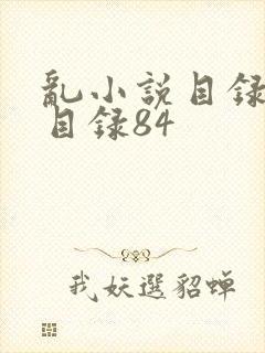 乱小说目录阅读目录84