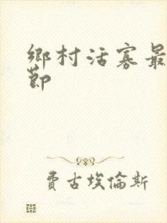 乡村活寡最新章节