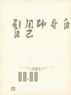 引用帅哥自己玩自己