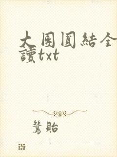 大团圆结全文阅读txt