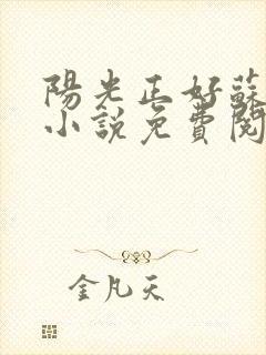 阳光正好苏玥玥小说免费阅读