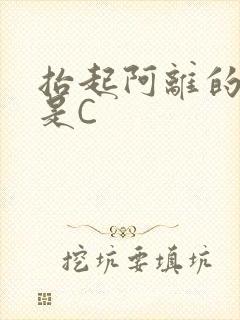 抬起阿离的腿就是C