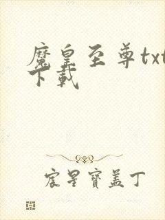 魔皇至尊txt下载