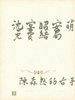 沈宴昭安萌全文免费结局