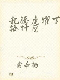 龙腾虎跃下一句接什么