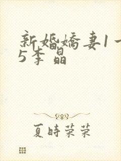 新婚娇妻1一25李晶