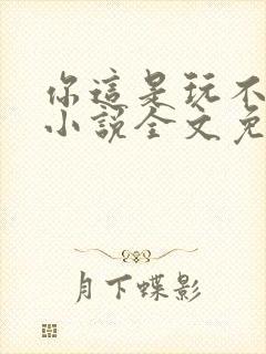 你这是玩不起呀小说全文免费阅读