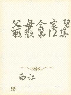 父母全家儿女大联欢第12集