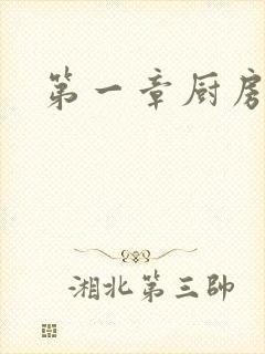 第一章厨房春潮