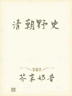 清朝野史