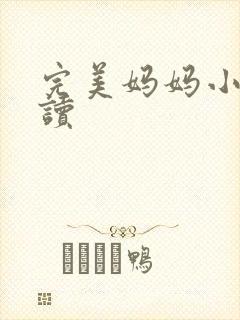 完美妈妈小说阅读