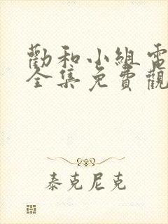 劝和小组电视剧全集免费观看