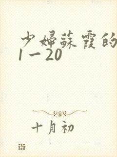 少妇苏霞的沉沦1一20