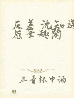 反差 沈知遇晏应笔趣阁