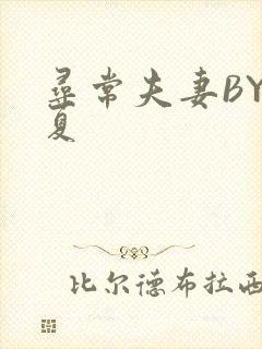 寻常夫妻BY写夏