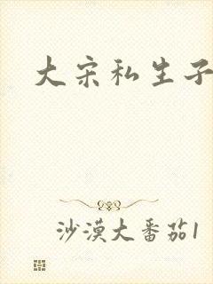 大宋私生子