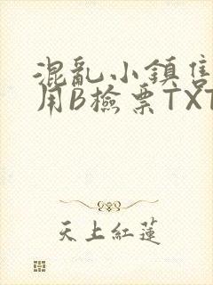 混乱小镇售票员用B检票TXT