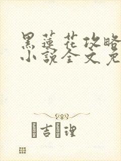 黑莲花攻略手册小说全文免费阅读笔趣阁