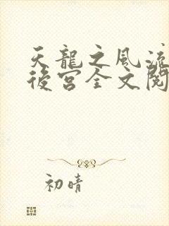 天龙之风流猎艳后宫全文阅读