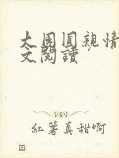 大团圆亲情会全文阅读