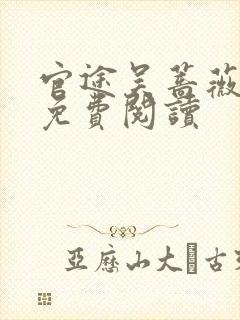 官途吴蔷薇全文免费阅读