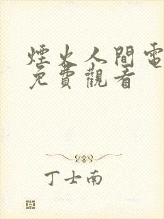 烟火人间电视剧免费观看