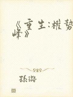 《重生:权势巅峰》