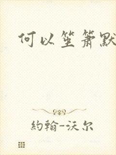 何以笙箫默小说