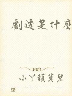 剧透是什么意思