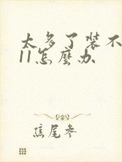 太多了装不下h11怎么办