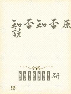 知否知否原著小说