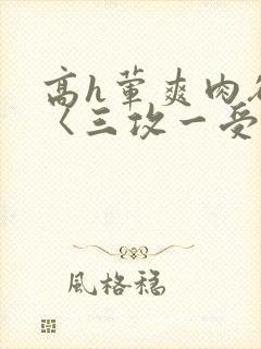高h荤爽肉欲文〈三攻一受