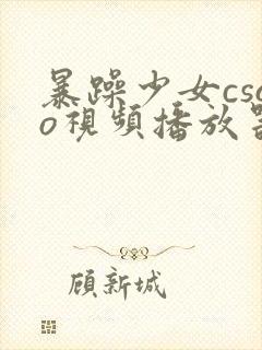 暴躁少女csgo视频播放器推荐