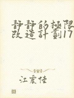 静静的极限自我改造计划17