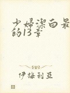 少妇洁白最刺激的13章