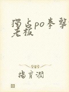 独占po拳击馆老板