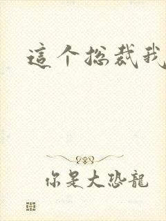 这个总裁我要了