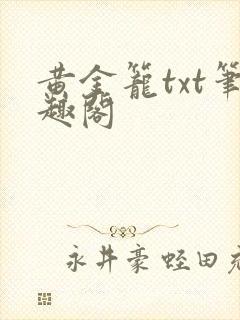 黄金笼txt笔趣阁