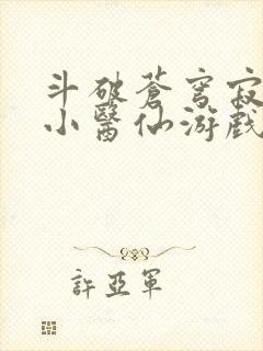 斗破苍穹寂寞的小医仙游戏世界